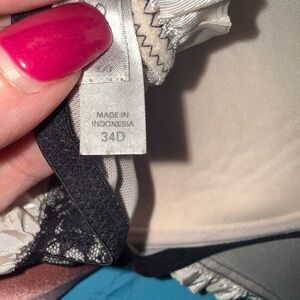 Victoria’s Secret black and white French made baby doll lingerie